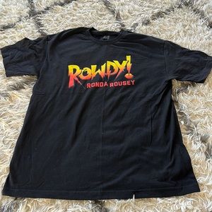 WWE Rowdy Ronda Rowsey Unisex Tee shirt large